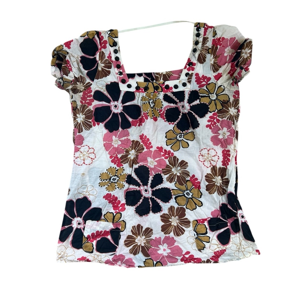 Sequin Floral Short Sleeve Top 💞